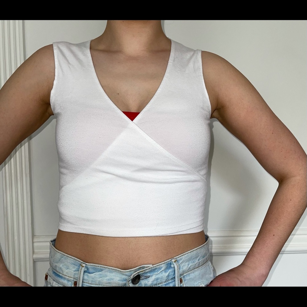 Brandy Melville wrap crop tank